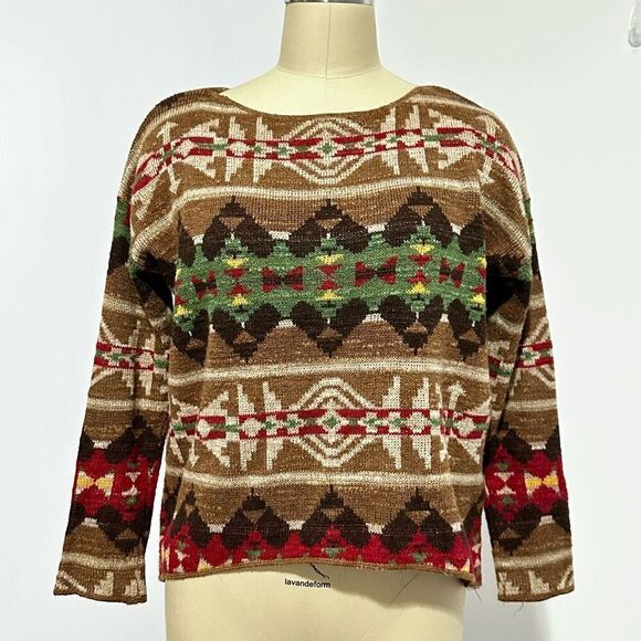 Denim & Supply Aztec Navajo Pattern Sweater XS Southwestern Cowgirl Cabincore - Picture 6 of 11